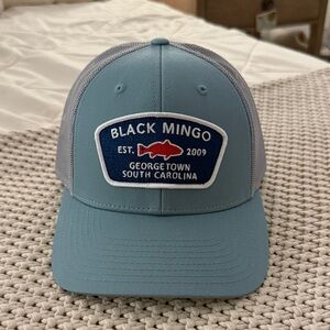 Black Mingo Blue and Gray Trucker Hat